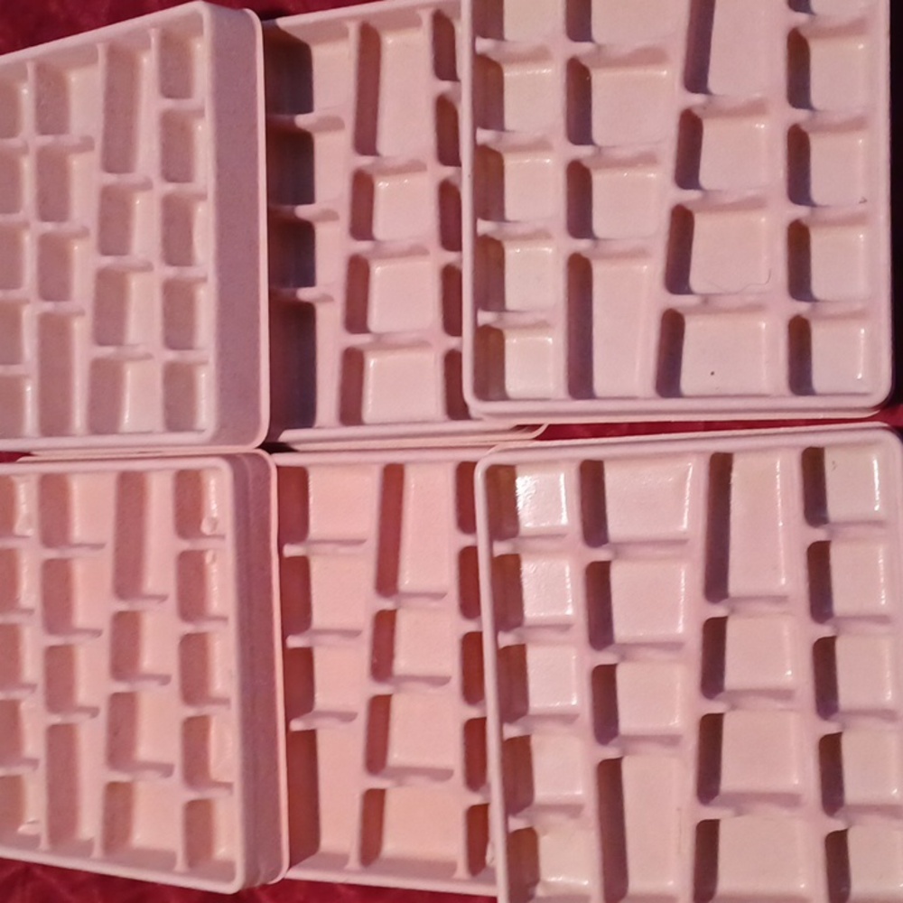 PINK 6 LOT Jewelry Storage 18 compartment 8x7
